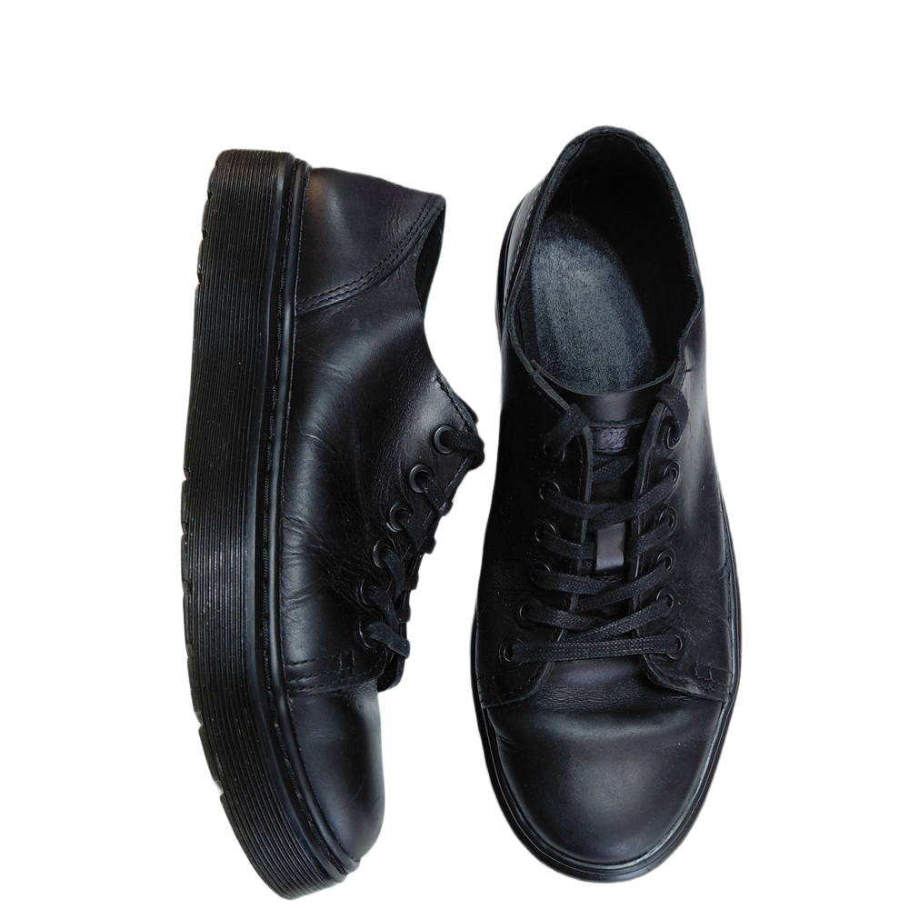 Dr. Martens Dante Brando Women's  Black Leather Sneaker Shoes Size 6